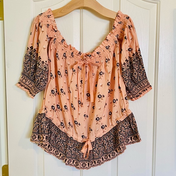 EUC Spell & the Gypsy Collective Sundown Lionheart Off Shoulder Top - Picture 8 of 17